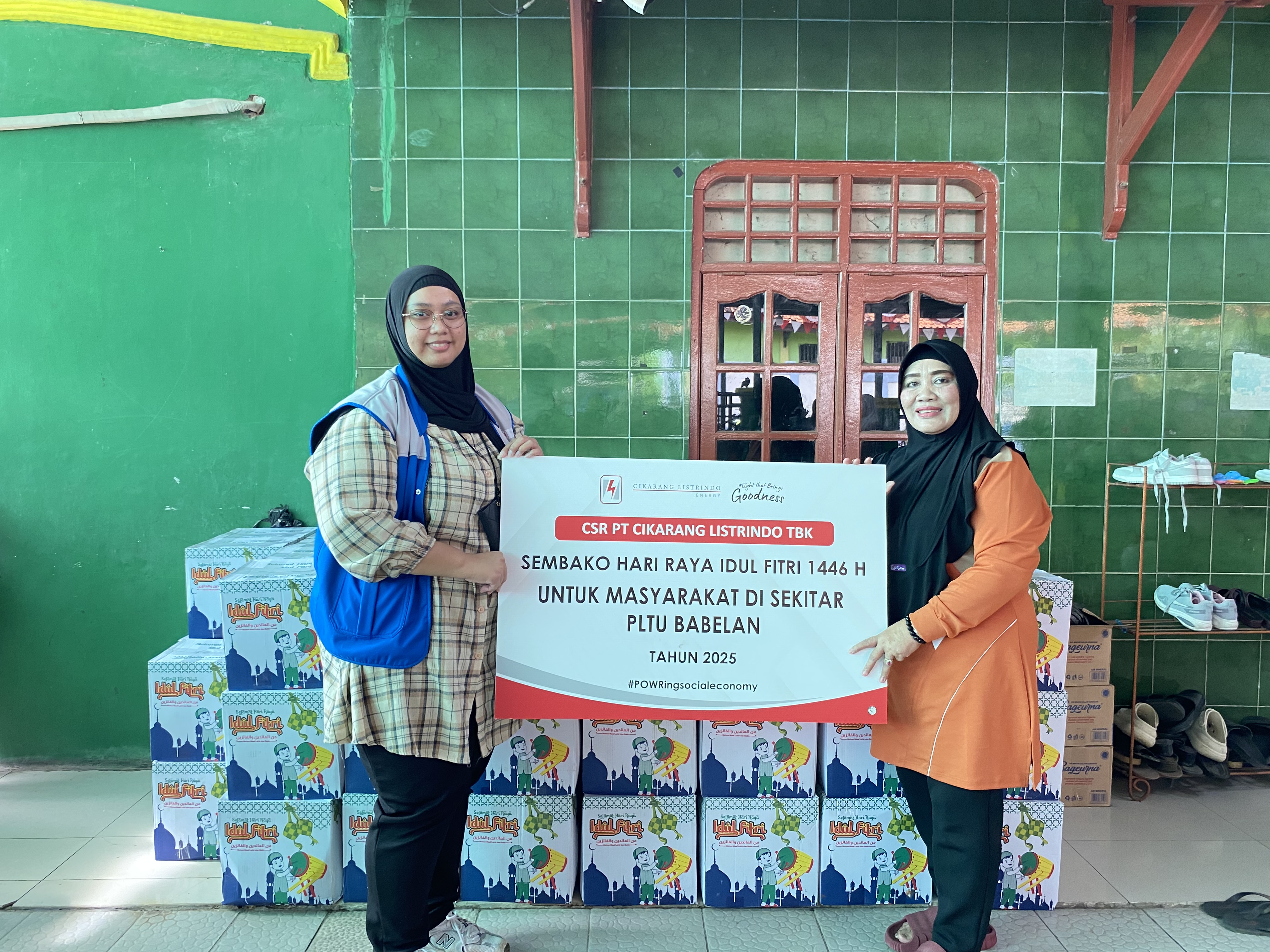 Program CSR Bantuan Sembako Hari Raya Idul Fitri 1446 H / Tahun 2025 PLTU Babelan